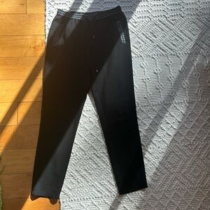 Just Female - Black Pants w/ Vegan Leather Trim